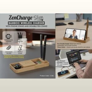 ZENCHARGE SLIM BAMBOO WIRELESS CHARGER - PP