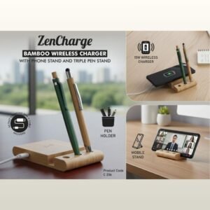 ZENCHARGE BAMBOO WIRELESS CHARGER - PP