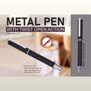 METAL PEN WITH TWIST OPEN - PP