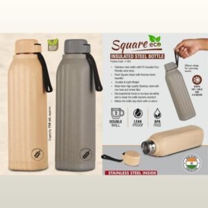 SQUARE ECO STEEL BOTTLE - PP