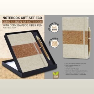 NOTEBOOK SET OF ECO CORK AND LINEN - PP