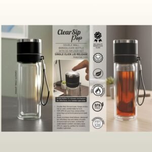 CLEAR SIP POP GLASS BOTTLE - PP