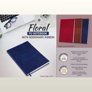 FLORAL PU NOTEBOOK - PP