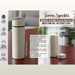 TERRA SPECKELE GLASS BOTTLE - PP