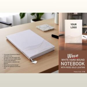 WAVE WH HARD BOUND NOTEBOOK - PP