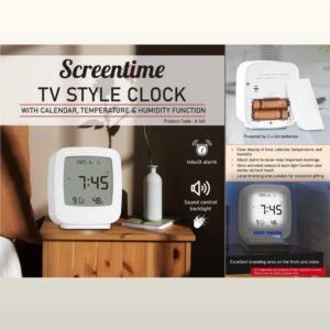 SCREENTIME TV STYLE CLOCK - PP