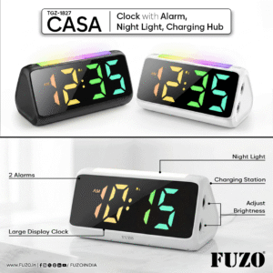 CASA CLOCK WITH ALARM - FUZO