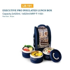 EXECUTIVE PRO INSULATED LUNCH BOX - OLIVEWARE