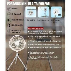 PORTABLE MINI USB TRIPOD FAN - REMAXX