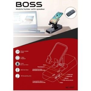 BOSS MOBILE HOLDER WITH SPEAKER - REMAXX