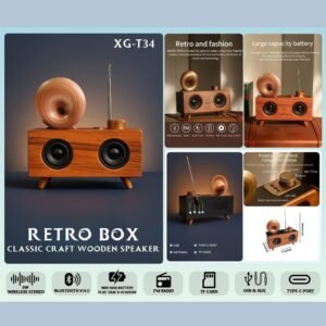 RETRO BOX CLASSIC WOODEN SPEAKER - XG
