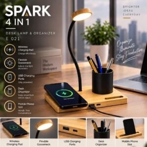 SPARK DESK LAMP AND ORGANIZER - EZEE