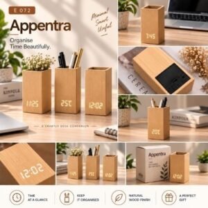 APPENTRA PEN HOLDER AND CLOCK - EZEE