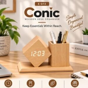 CONIC WOODEN DESK ORGANIZER - EZEE