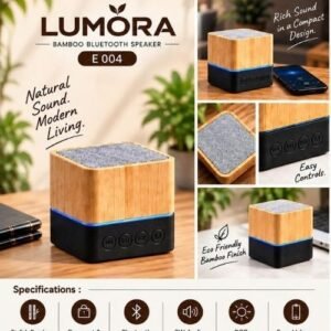 LUMORA BAMBOO BLUETOOTH SPEAKER - EZEE