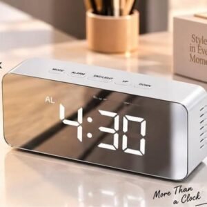 EDGY MIRROR LED ALARM CLOCK - EZEE